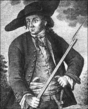 Au XVIe siècle, mon département voit la construction de nombreuses places fortes, afin de se défendre face à d'éventuelles attaques du duché de Savoie. Néanmoins, en 1754, un contrebandier, né en 1725, met à mal avec sa bande et l'aide de ma population les fermiers généraux (collecteurs d'impôts) du roi. Attrapé, il est jugé à Valence en 1755 et roué vif. Le nom de ce bandit est :