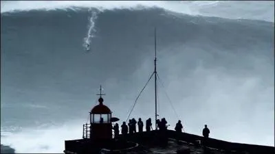 Dans quel pays l'Anglais Andrew Cotton a-t-il surfé sur une vague de près de 30 mètres ? (la plus grosse jamais surfée)