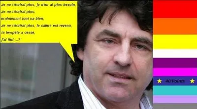 Pour 40 points, en 1983, Claude Barzotti nous chante "Je ne t'écrirai plus". Quelle est la bonne parole de la chanson ?