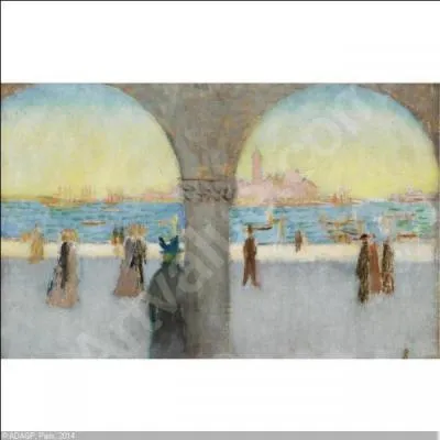 Qui a peint Venise petite vue sous les arcs ?