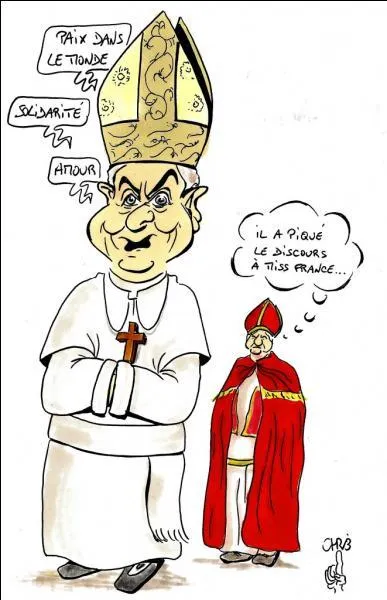 Et que suis-je encore, si à présent je suis "la couille du Pape" ?