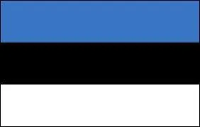 A quel pays appartient ce drapeau constitué de trois bandes horizontales bleue, noire et blanche ?