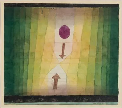 À l'entrée de la deuxième salle, nous avons affaire à un bien étrange tableau intitulé "Vor dem Blitz" de :