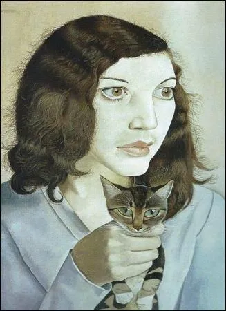 Qui a peint Jeune femme au chaton ?