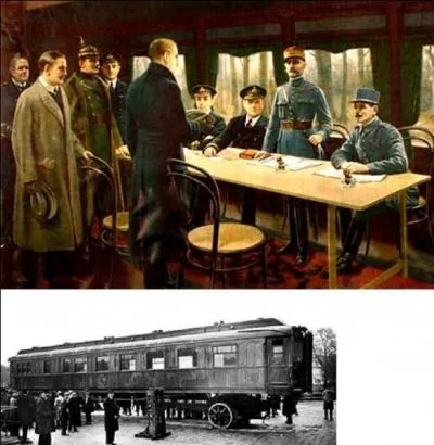 Enfin, le 11 novembre, c'est l'armistice. Il a été signé à 05h00 pour être effectif 6 heures plus tard, pour 11h00. Quels sont les signataires français de cet armistice ?