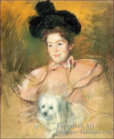 Qui a peint Femme en costume avec un chien ?