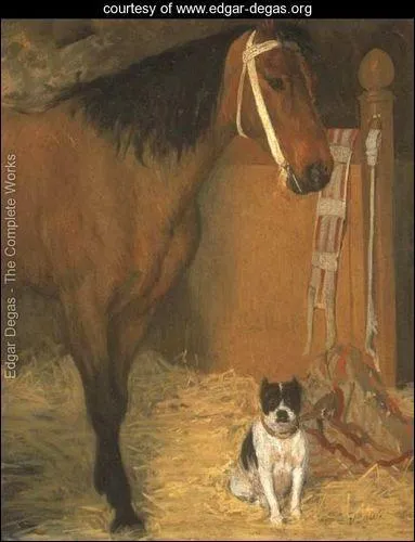 Qui a peint A l'écurie, cheval et chien ?