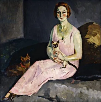 Qui a peint La dame au chat siamois ?