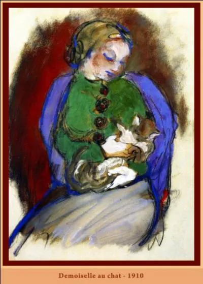 Qui a peint Mademoiselle au chat ?
