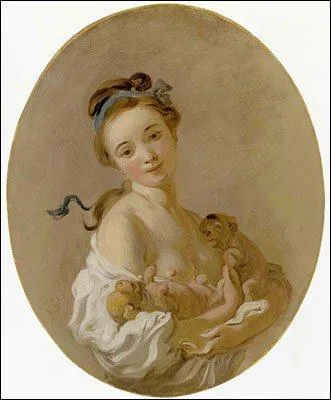 Qui a peint Jeune fille aux petits chiens ?