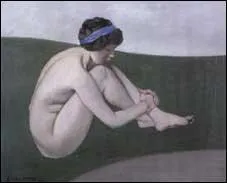 Qui a peint "Nu au ruban bleu" ?
