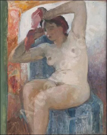 Qui a peint "Jeune femme au ruban rouge" ?