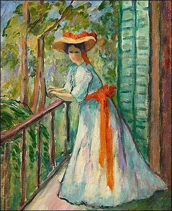 Qui a représenté "Jeanne debout au ruban orange" ?