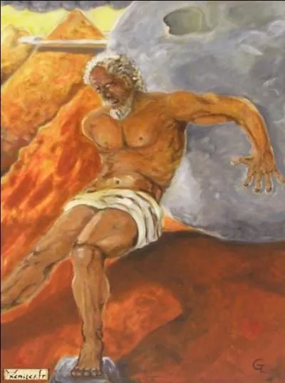 Qui est ce fils d'Éole et fondateur de Corinthe, qui dénoncera Zeus d'avoir enlevé une jeune vierge; pour le punir, il sera condamné à pousser éternellement un rocher au sommet d'une montagne ?