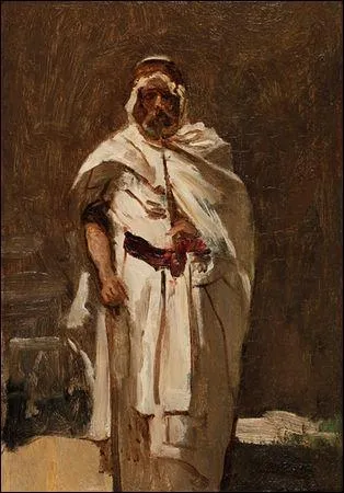 Qui a peint le peintre Dumax en costume oriental ?