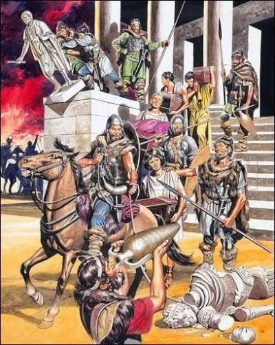 Quel roi des Wisigoths s'empare de Rome en 410 ? Il donnera l'ordre à ses troupes de piller et saccager la ville pendant trois jours.