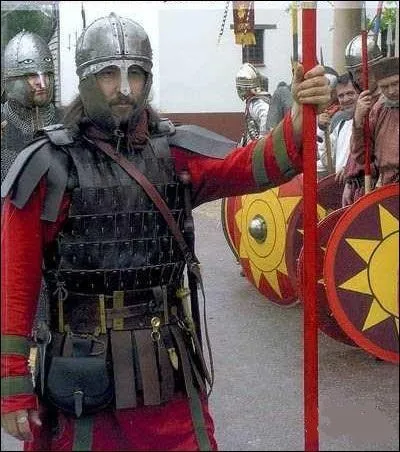 À partir de 375, l'essentiel de l'armée romaine est composé de barbares.