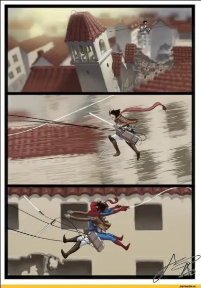 Spiderman s'est perdu lui aussi. Qui vient-il de heurter ?