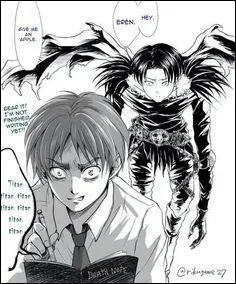 Je crois bien qu'Eren et Livaï se sont trompés de manga. Où ont-ils atteri ?