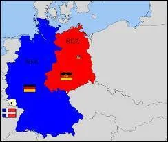 En quelle année l'Allemagne a-t-elle été divisée en 2 , la RDA et la RFA ?