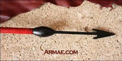 Javelot utilisé par certaines légions romaines du Bas-Empire (de l'an 284 à l'an 476 de notre ère), aussi appelé "martiobarbules". C'est :