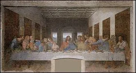Qui a peint cette célèbre fresque, représentant le dernier repas du Christ ?