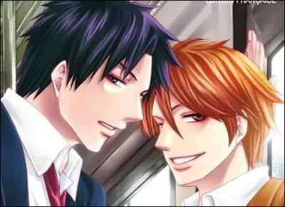 Dans l'histoire de "Love Train" du yaoi "Tactics Train", à quel moment le seme demande-t-il au uke son nom et comment s'appelle-t-il ?