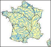 Lequel de ces trois cours d'eau coule dans le Sud de la France ?