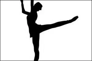 En danse, l'arabesque consiste à rester en appui sur une jambe et à lever l'autre tendue vers l'arrière.