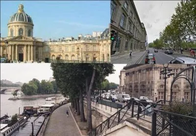 Allez vous promener sur ce quai, peut-être rencontrerez-vous les fantômes des cardinaux Richelieu et Mazarin. Admirez les bords de Seine et, surtout, l'institution qui est présente et encore en activité. Vous pourrez quitter ce lieu par le pont neuf ou la passerelle des arts. Où sommes-nous ?
