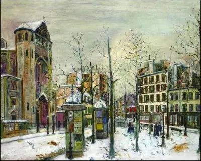 Qui a peint La place des Abesses sous la neige ?