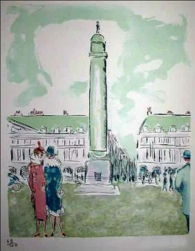 Qui a peint Place et colonne Vendôme ?