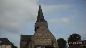 Voici l'église Saint-Aubin de la commune haut-normande de Mauquenchy. Elle se situe dans le département ...