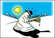 Que signifie l'expression "fondre comme neige au soleil." ?