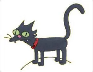 Comment s'appelle le chat de la famille Simpson ?