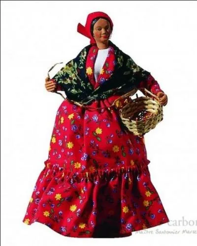 Un personnage mystérieux qui inspire la crainte ! Elle danse en s'accompagnant du tambourin et des castagnettes. Quel est le nom de ce santon ?