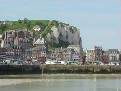 En Haute-Normandie, l'une des "trois villes surs" possède les plus hautes falaises de craie d'Europe. C'est...