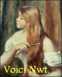 Avec toute la délicatesse la caractérisant, la belle Nwt était déjà sur place, se refaisant une beauté, à la manière de ce tableau de la main de...