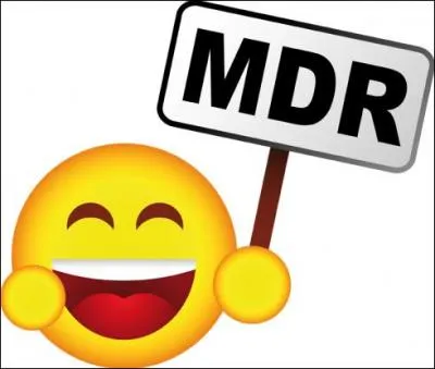 Que veut dire "mdr" en langage SMS ?
