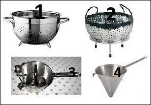 Quel nom porte l'ustensile en N°4 ?