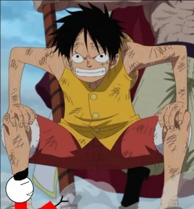 Pour cette tenue, j'ai pris la précédente et ai changé la couleur de la veste pour voir le résultat que cela ferait. C'est une réussite ! Luffy ayant apprécié cette tenue a décidé de la porter lors de l'arc...