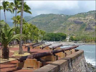 Sur quelle île peut-on voir les canons du Barachois ?