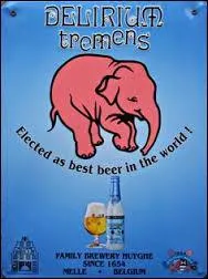 Indissociable de sa mascotte représentant un éléphant rose, la "Delirium Tremens" est une bière au fort degré d'alcool. De quel pays provient-elle ?