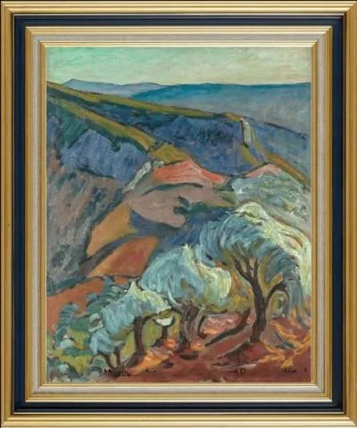 Peintre indépendant, d'une personnalité bien affirmée, il exprime son amour de la Provence dans ses toiles de facture fauviste...