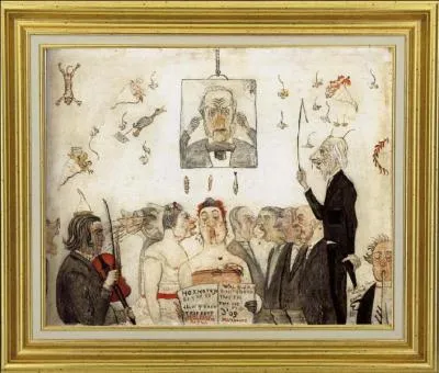 A quel peintre expressionniste attribue-t-on cette toile avant-gardiste intitulée "Au conservatoire " ?