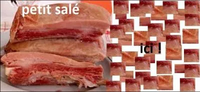 Le lendemain, vous prendrez quelques ----------- de petit salé et les ferez revenir.