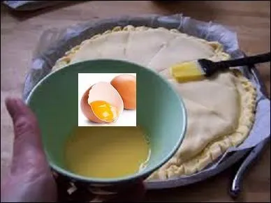 Pour un beau rendu à la cuisson, dorez ------------.