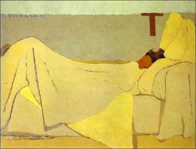 Est-ce Félix Vallotton qui a peint "au lit" ?