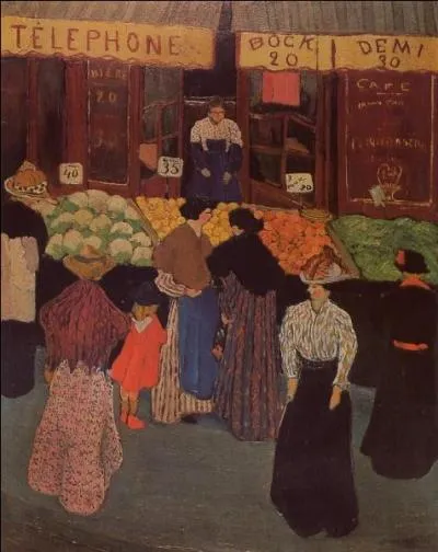 Est-ce Félix Vallotton qui a peint Au marché ?