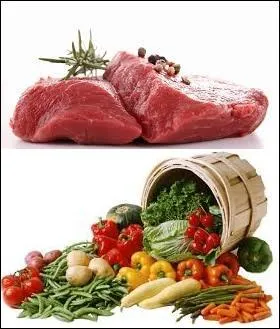 Cliquez sur viande et légumes.